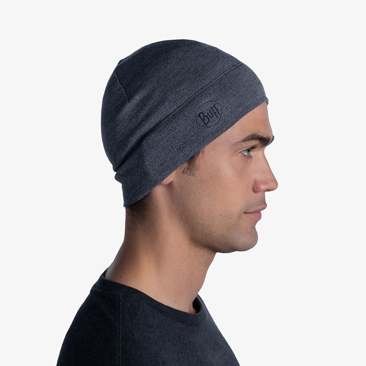 Buff Merino MW Beanie (Melange Lightgrey)