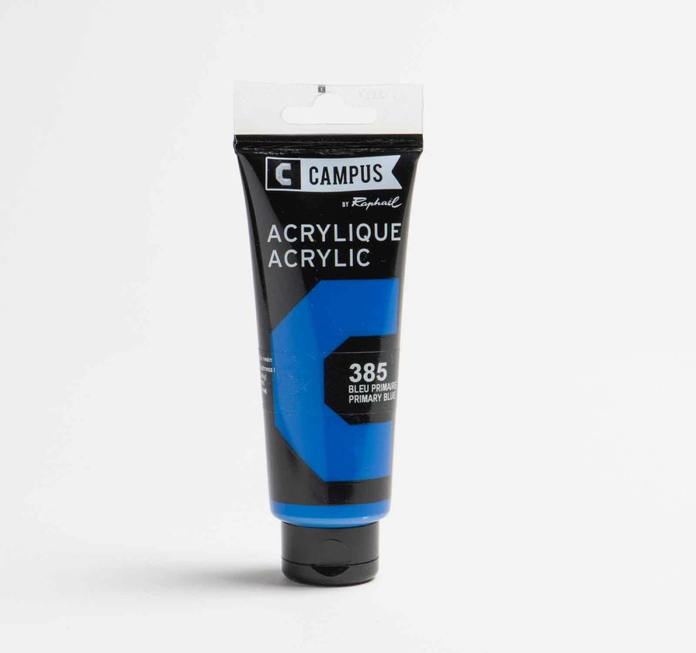 Peinture acrylique 100 ml - bleu primaire n°385