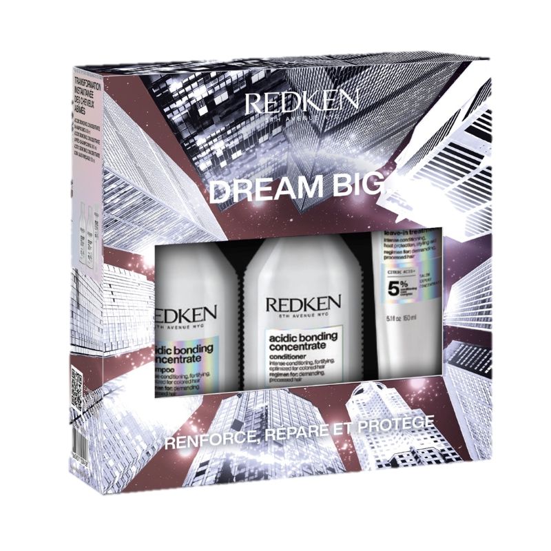 Coffret Acidic Bonding Concentrate pour cheveux abimés Redken