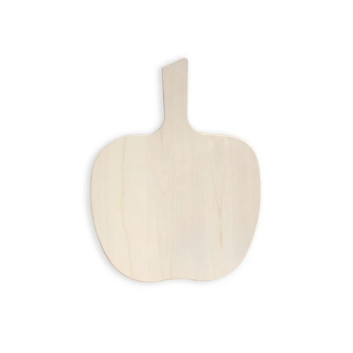side by side - Süss/Sauer Schneidebrett Apfel, 28,5 x 21 cm, Ahorn natur