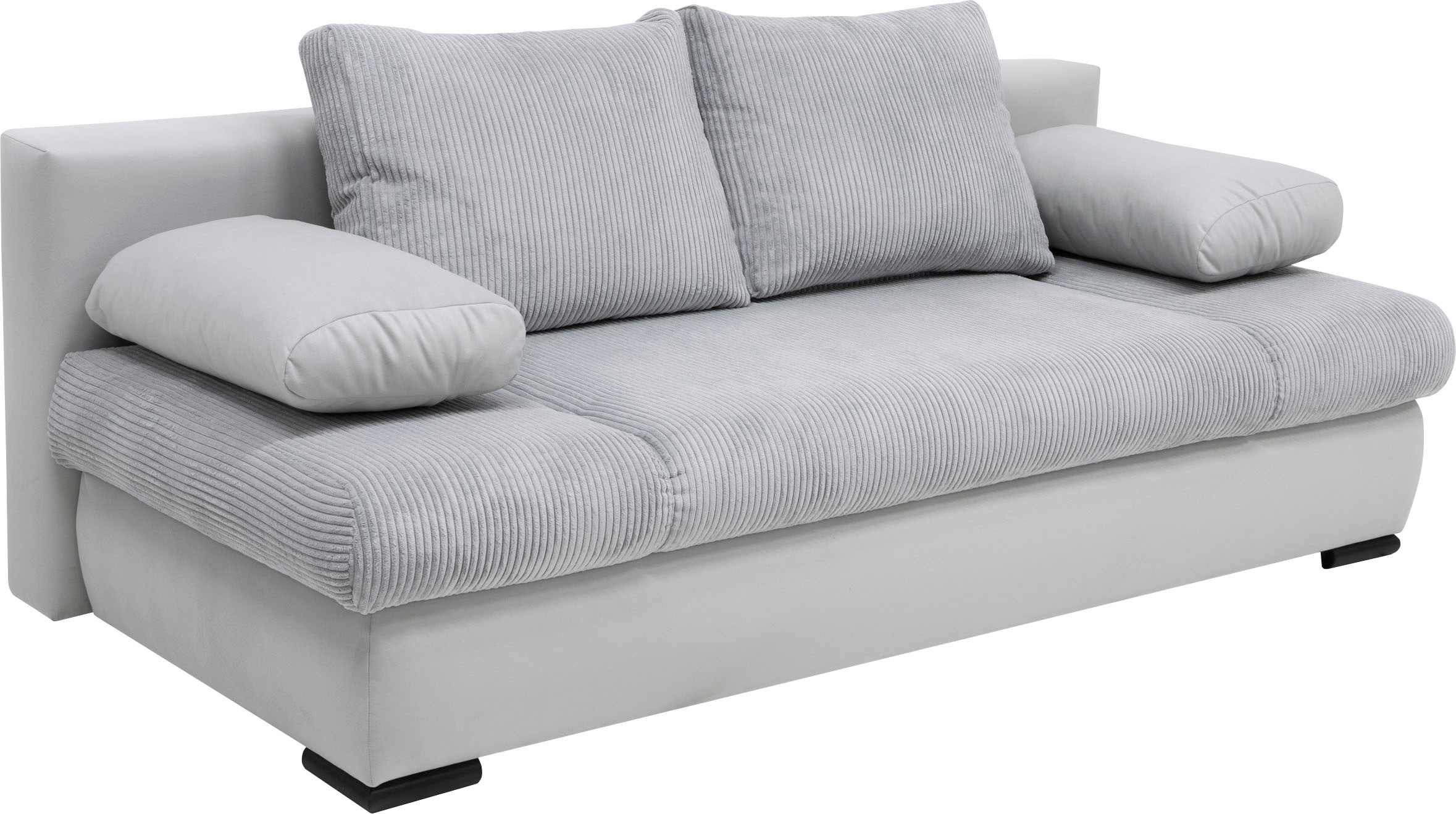 COLLECTION AB Schlafsofa »Chicago, B: 200 cm, Liegefl. 146x200 cm« mit Bettfunktion, Bettkasten & 2 Armlehnenkissen, Federkern