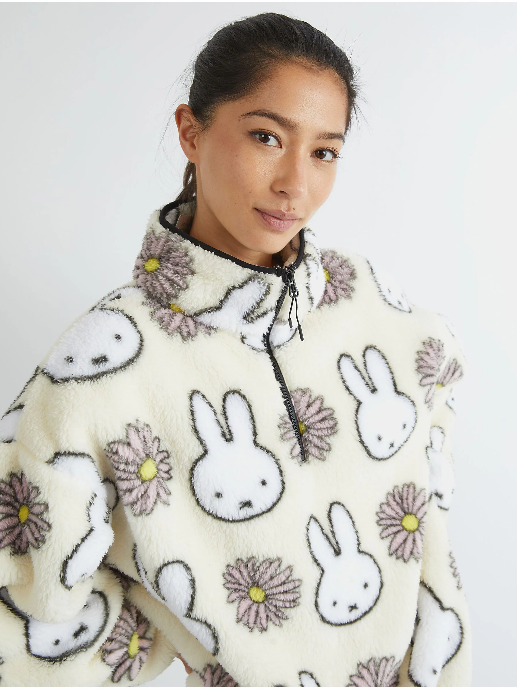 Skinnydip Miffy x Flower Longline Fleece