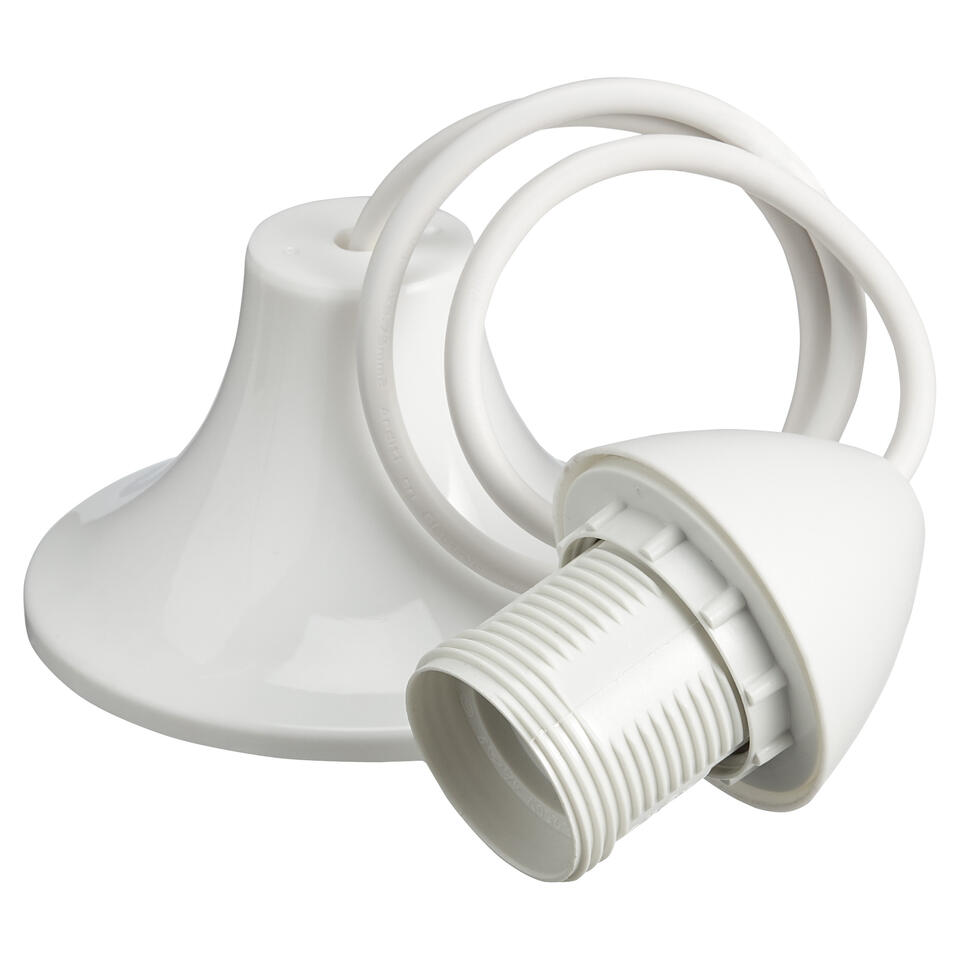 Snoerpendel E27 Wit