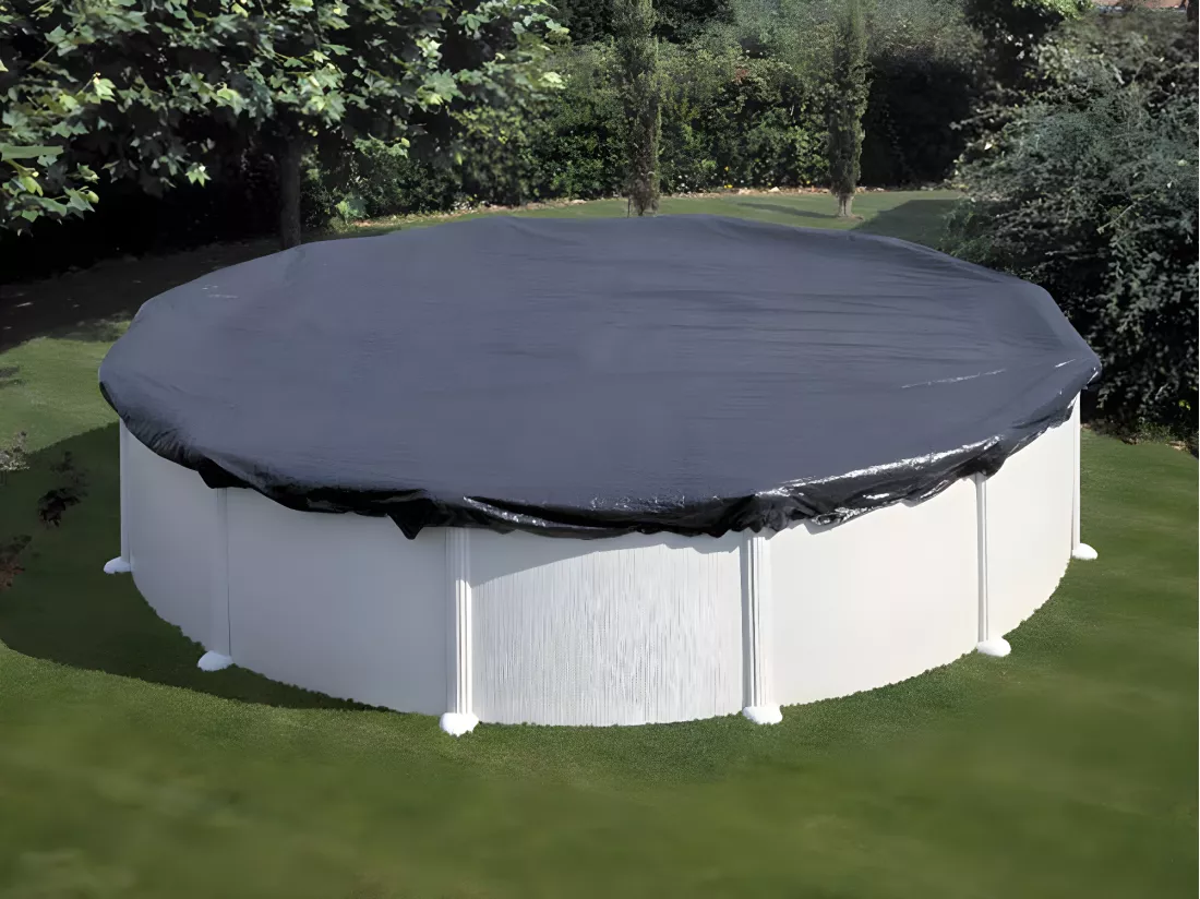 Bâche d'hivernage 180 g/m² pour piscine acier ronde Ø 4,60 m - Gré