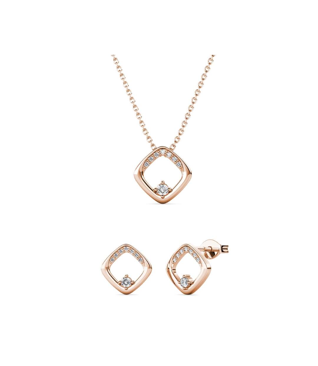 Parures Adelise - Or Rosé et Cristal