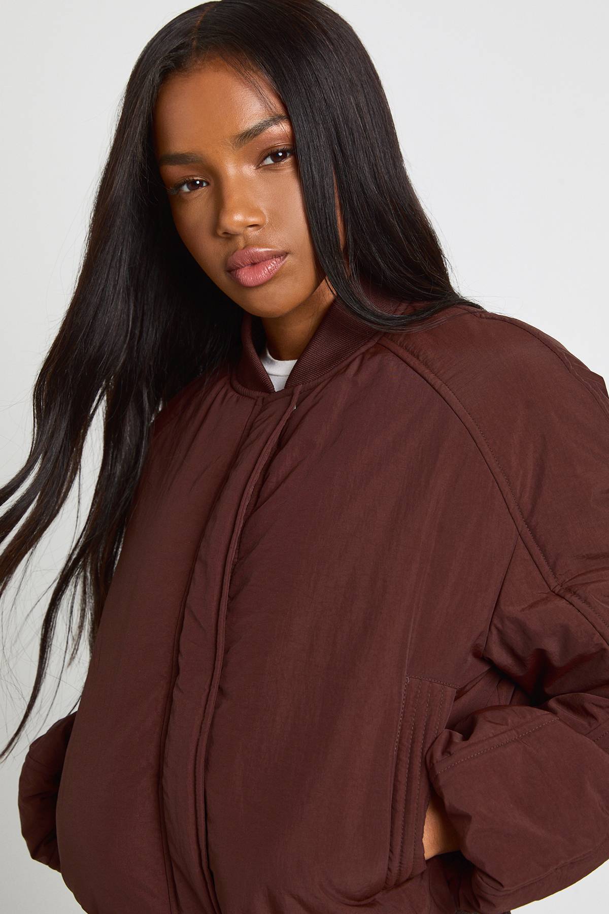 boohoo Veste bomber oversize