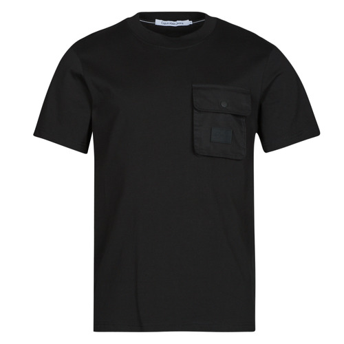Calvin Klein Jeans - MIX MEDIA POCKET TEE Negro