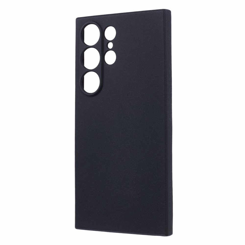 Samsung Galaxy S24 Ultra Gummi Case Hülle mit Kameraschutz - Schwarz