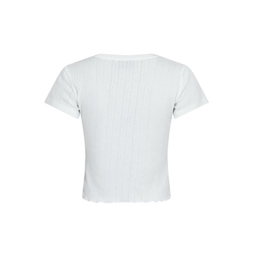 Neo Noir Lonnie Pointelle T-shirt, White, 34
