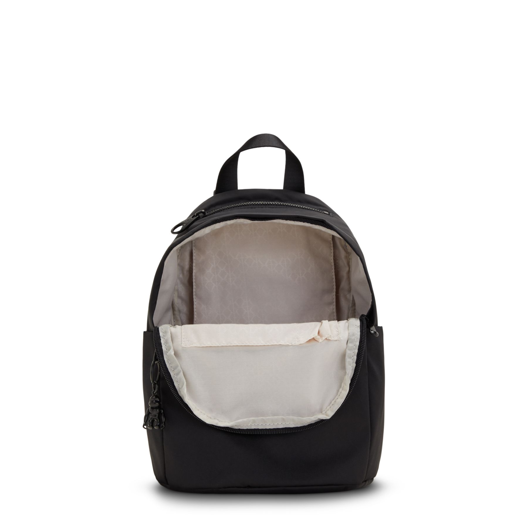 DELIA MINI Petit Sac à Dos avec Poche Frontale et Poignée Supérieure - Opulent Black