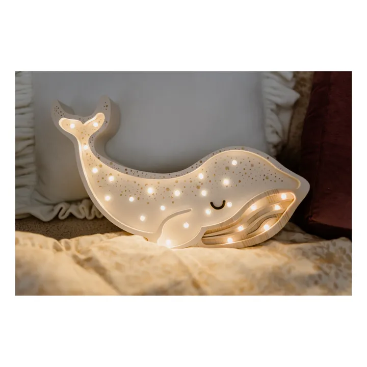 Little Lights Lampe à poser Baleine | Crème