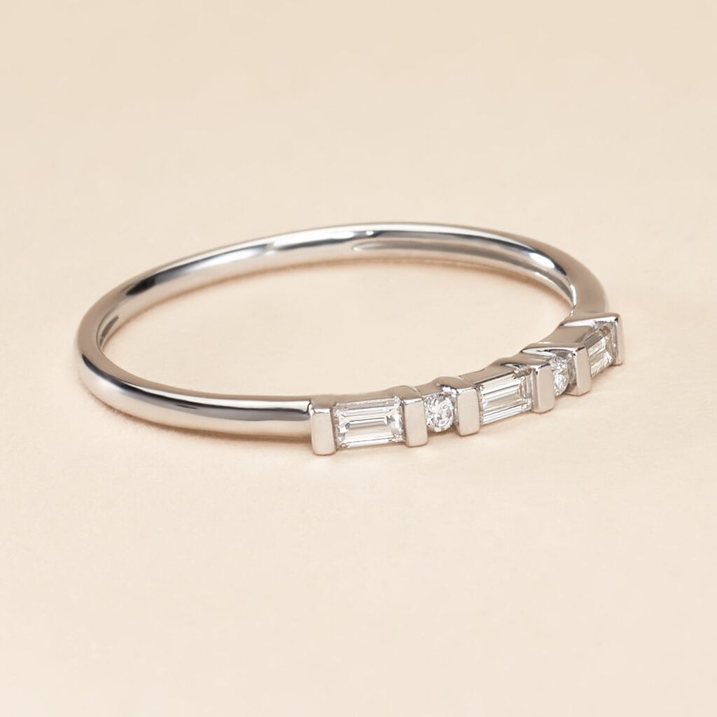 Bague 1986 Or Blanc Diamant