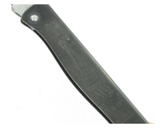 Douk Douk 160 Carbone - Manche Acier Noir Couteau de poche Le Thiers par Cognet Douk Douk