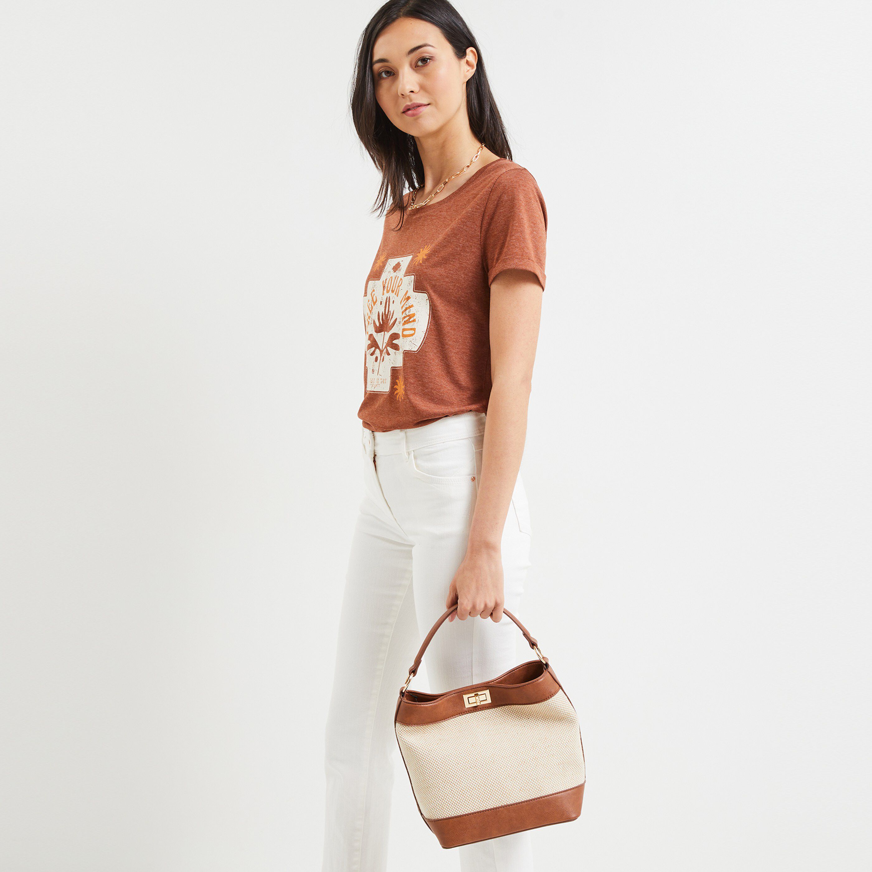 Sac en toile femme - CAMEL
