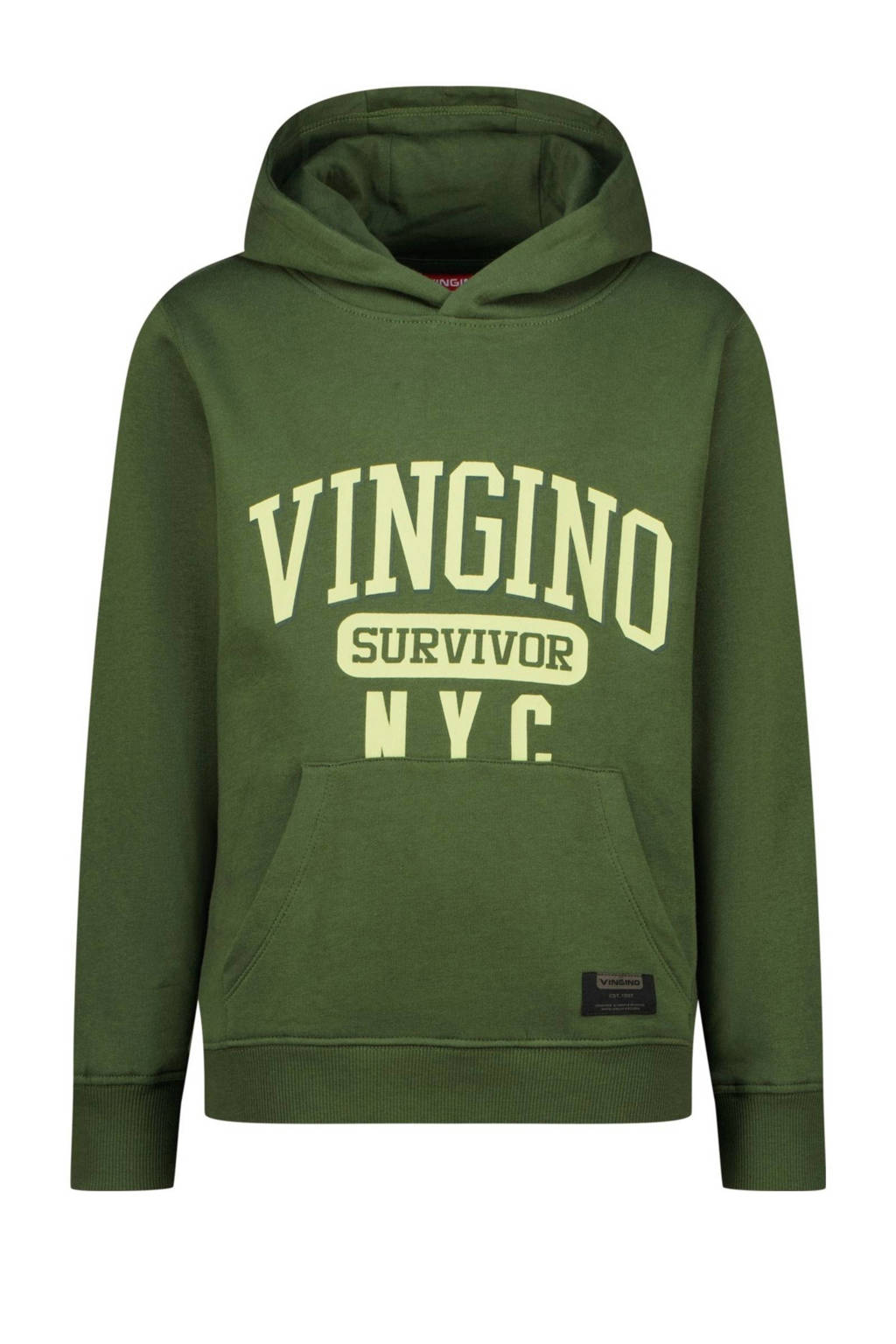 Vingino hoodie Noit met logo armygroen