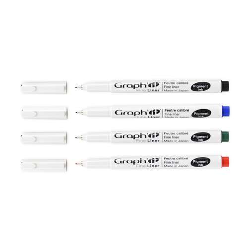 Graph'it Fineliner 4er Set, farblich sortiert