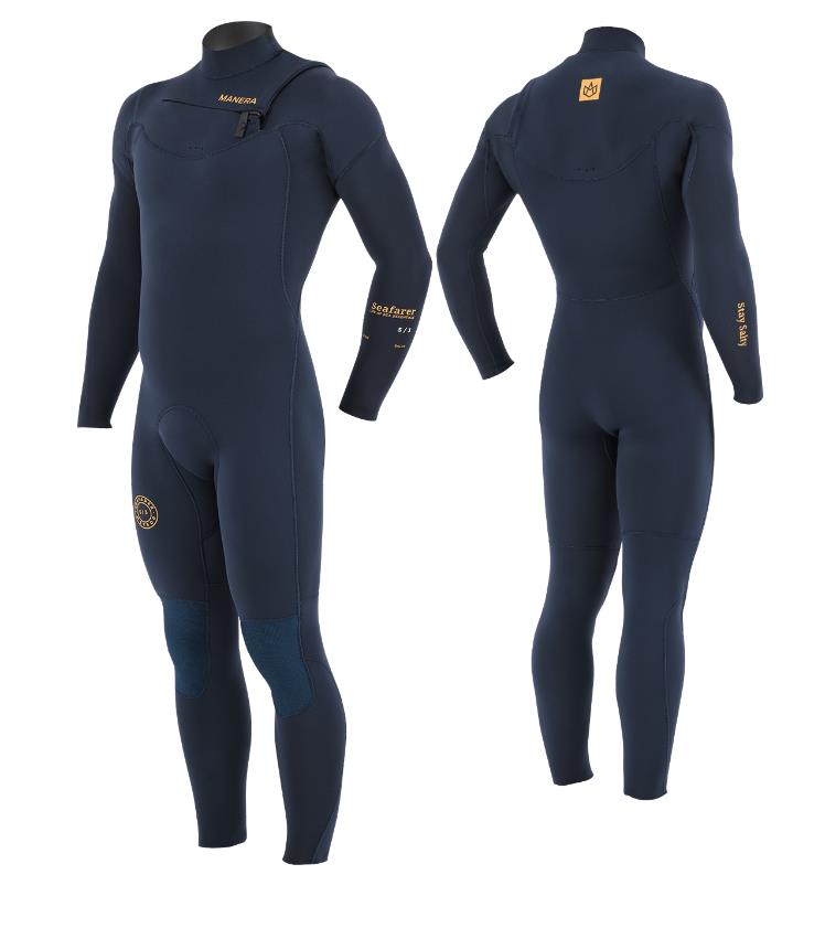 Manera Seafarer 5/3 mm - Pewter - Front zip -  2023 L