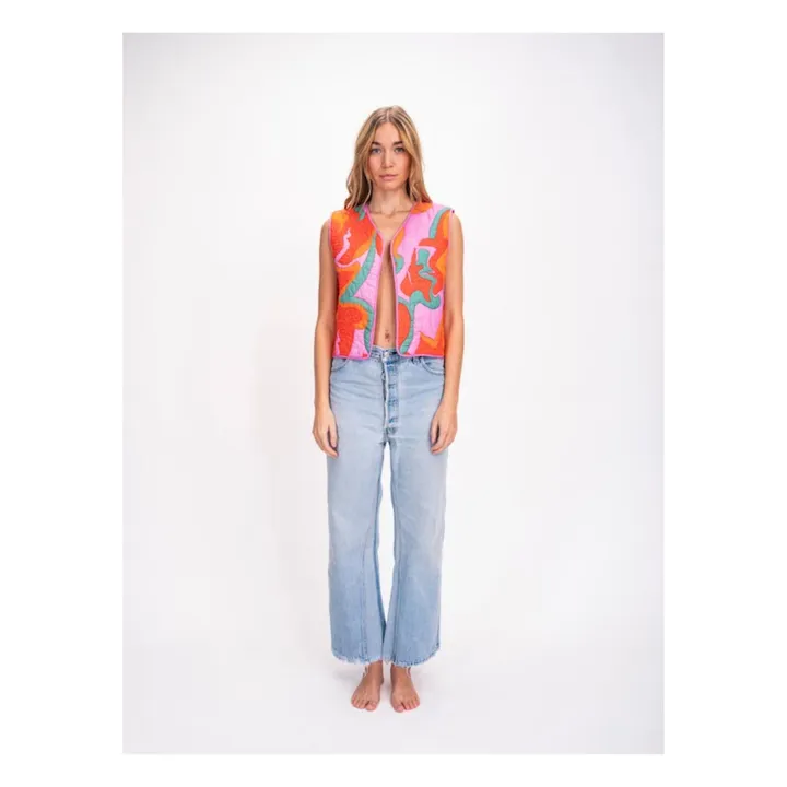 Virginie de Vinster Veste Sans Manches Matelassée Sukka | Rose