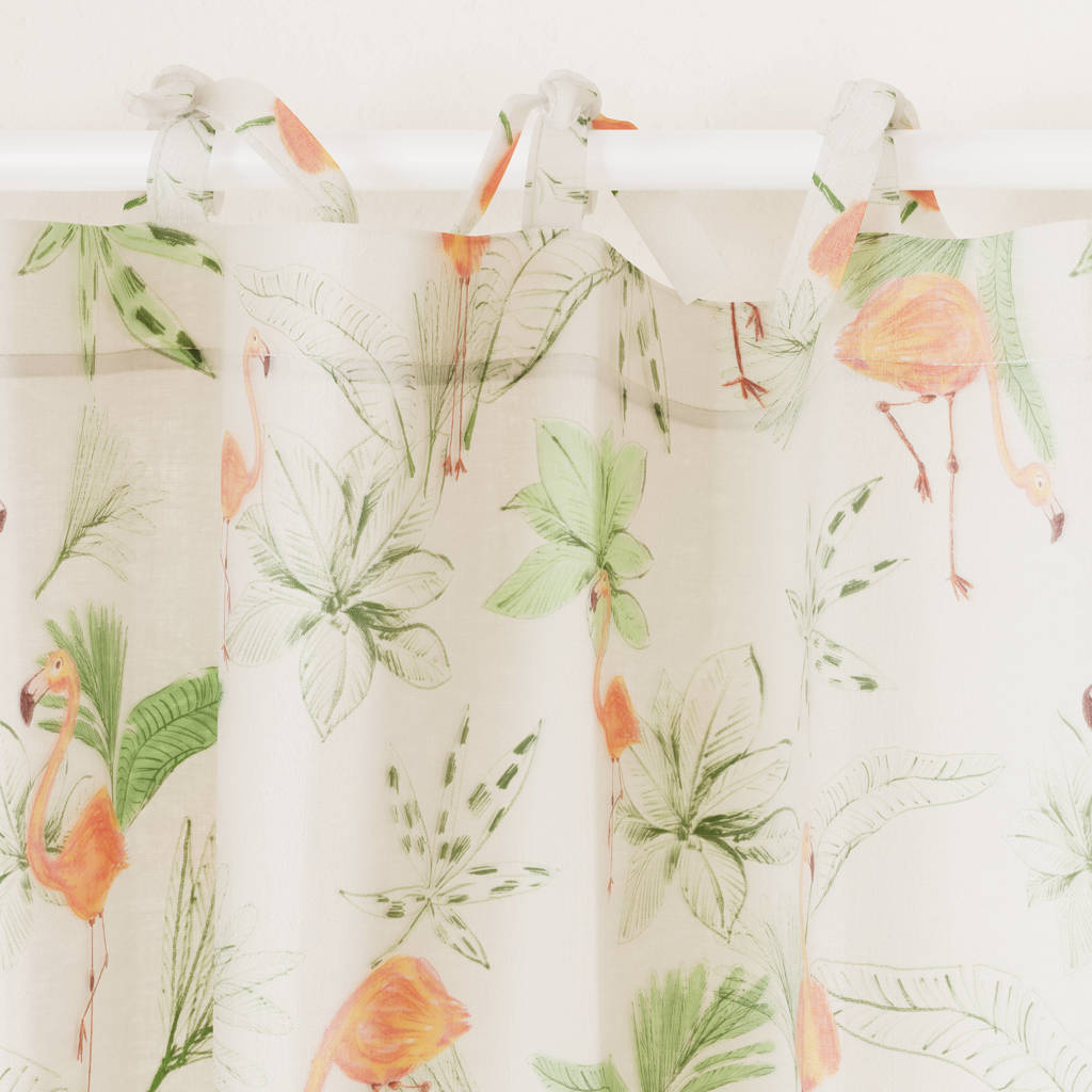 inbetween gordijn kant en klaar gordijn Fun Flamingo (set van 2) (140 x 250 cm)*