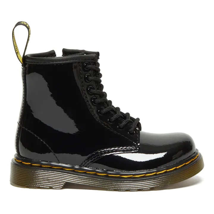 Dr Martens Boots à Lacets 1460 Cuir Verni | Noir