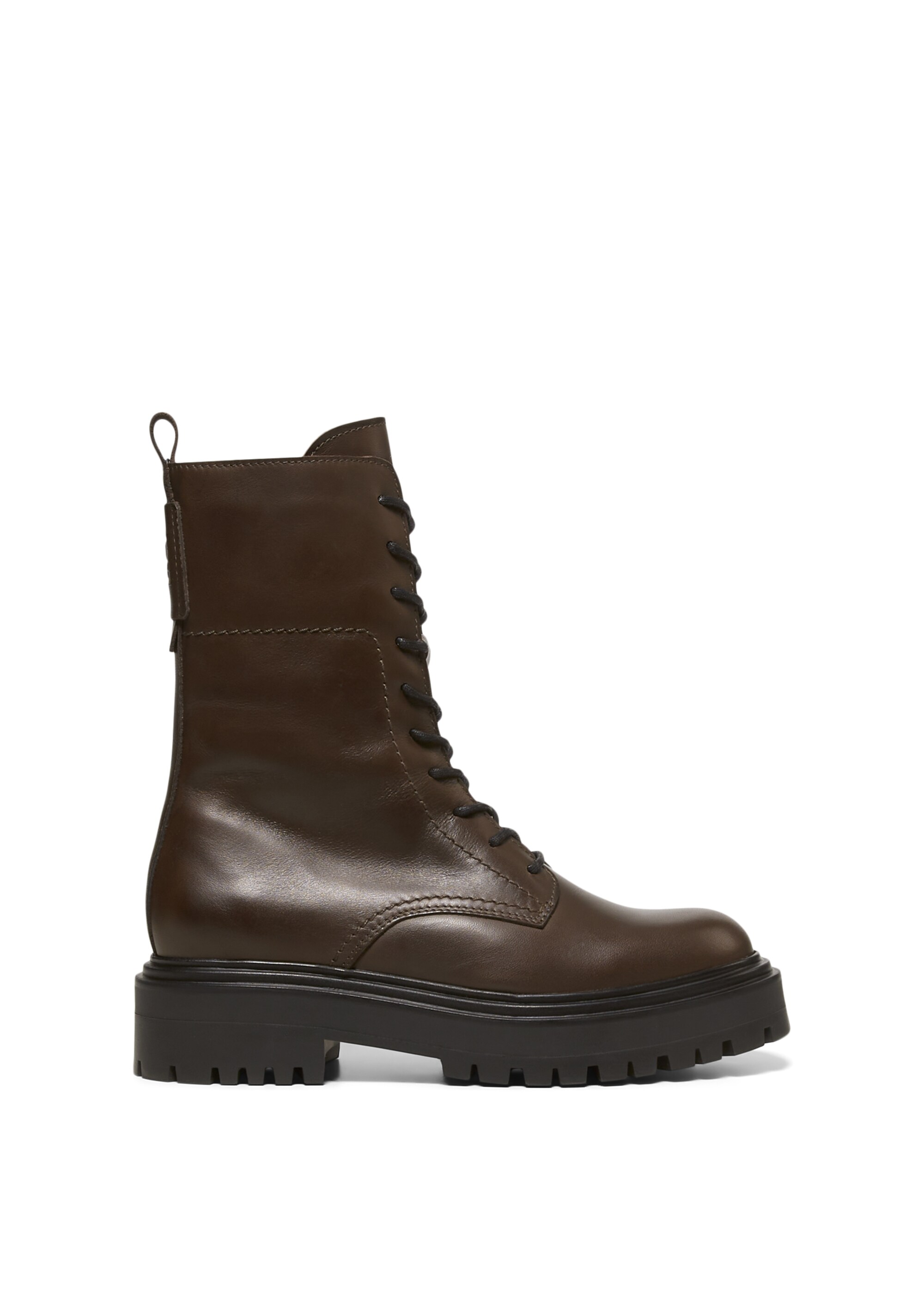 Schnürstiefel aus softem Kalbleder