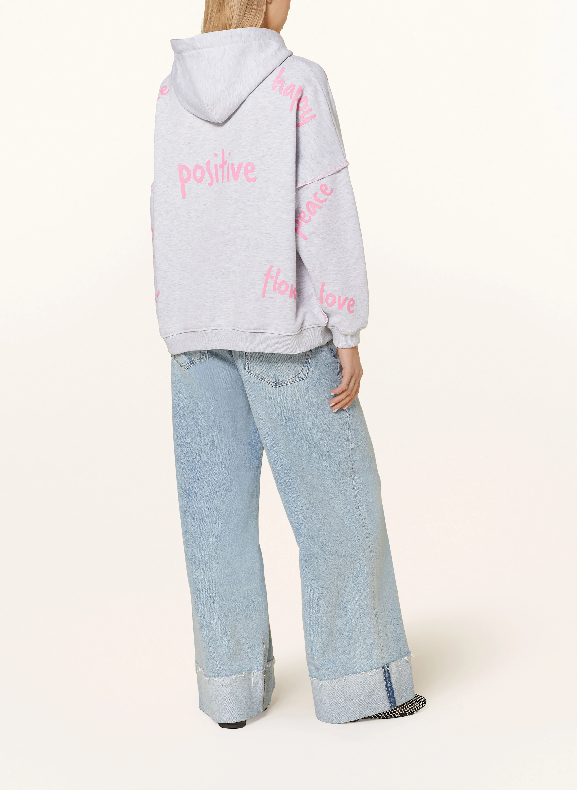 miss goodlife Hoodie mit Schmucksteinen