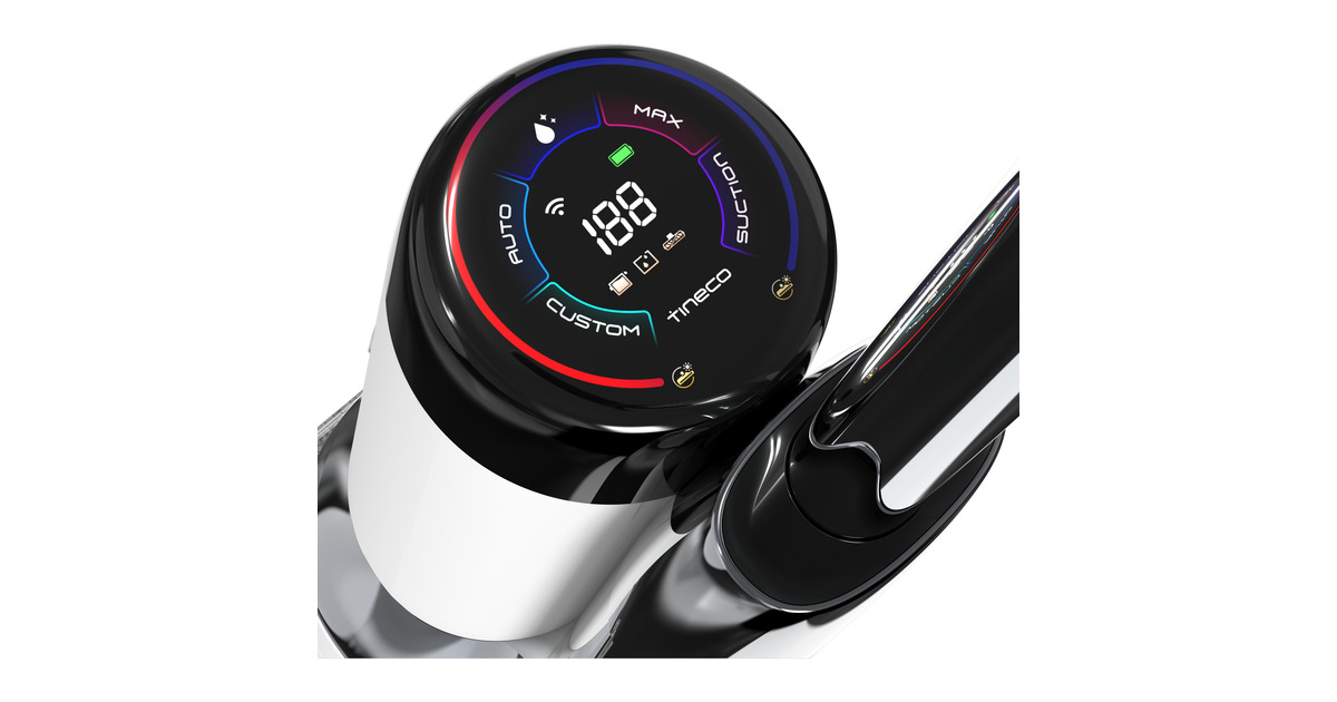 TinecoFloor One S6 Stretch Extreme - wet & dry vloerreiniger  nat- en droogzuiger  (Zwart/wit)