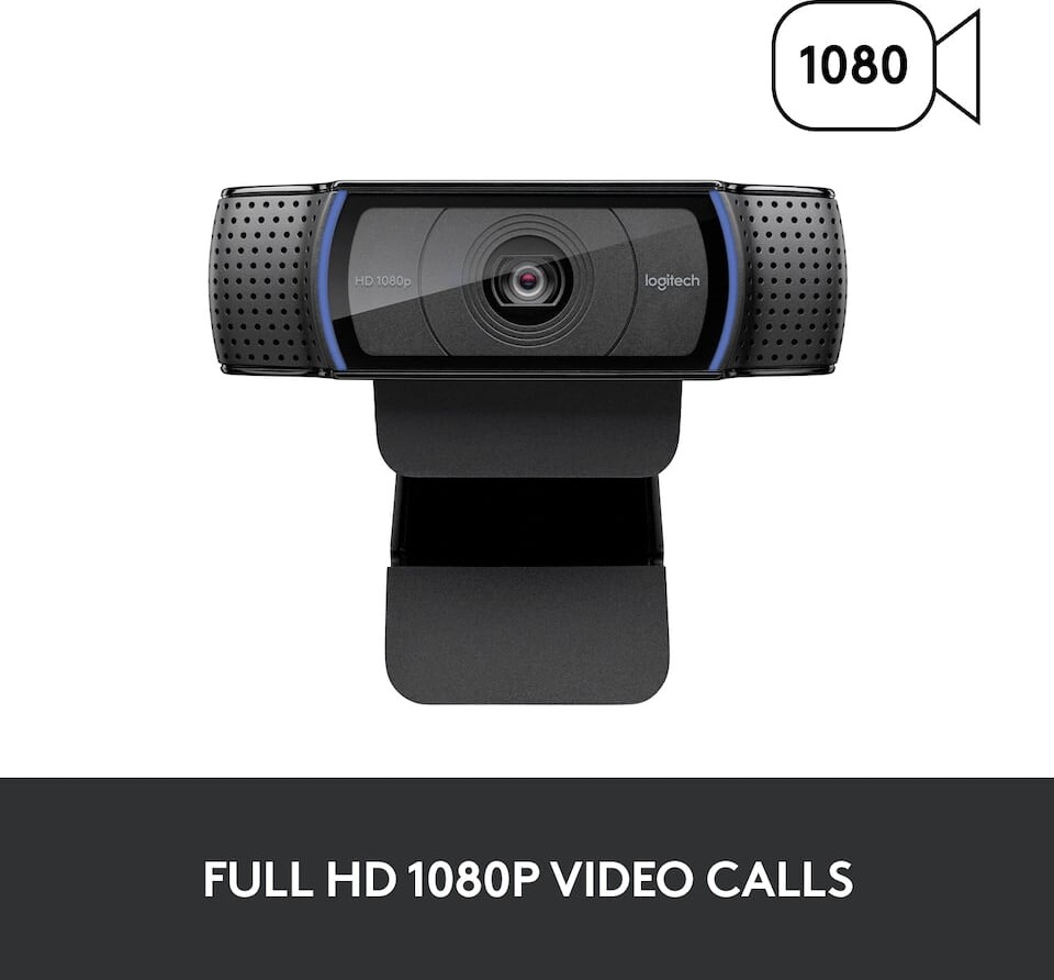 Logitech C920 HD Pro USB Webcam - 15 Mp - Sort