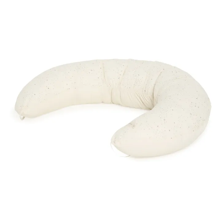Nobodinoz Coussin d'allaitement Luna en coton bio | Ecru