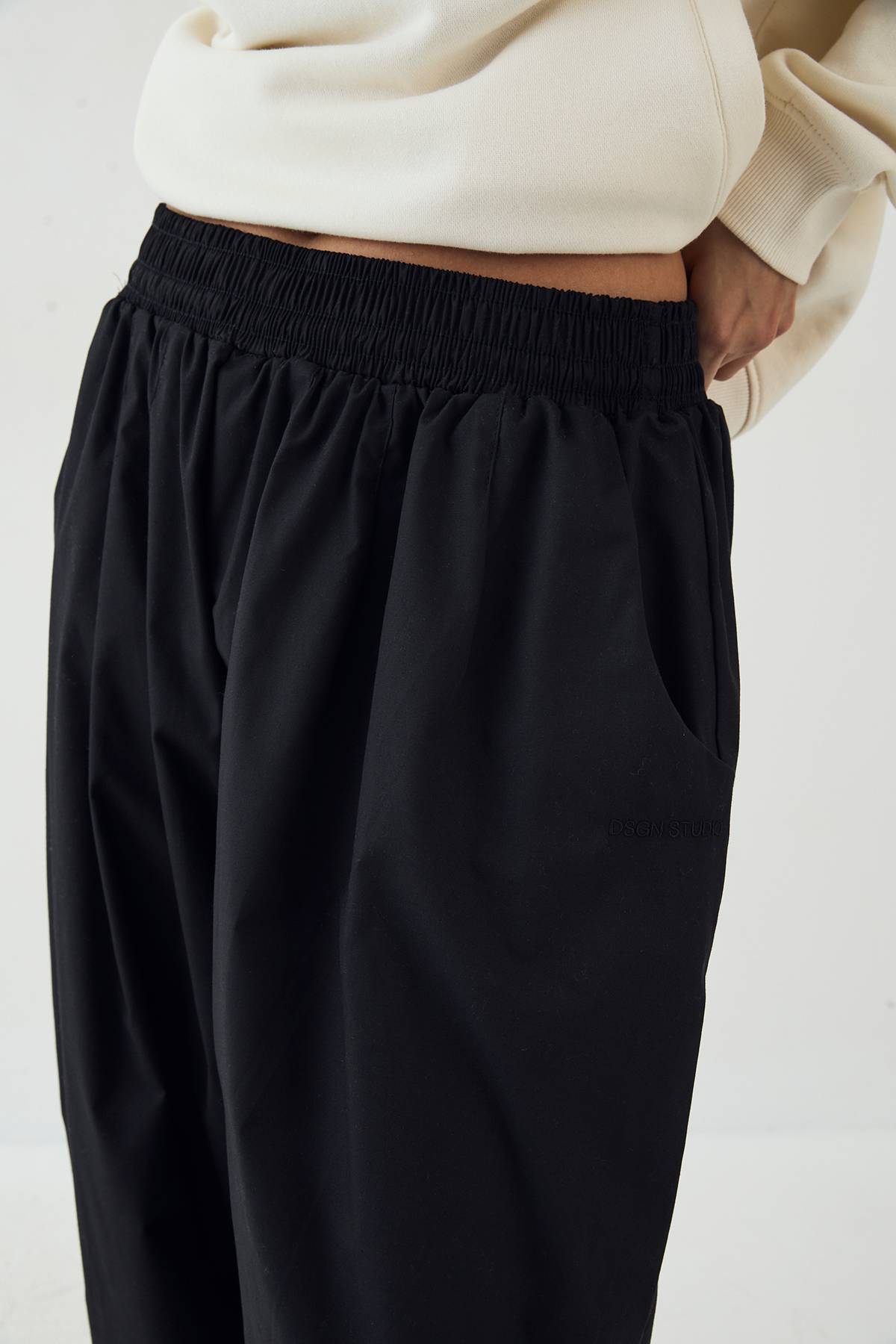 Pantalon Dsgn Studio Taille Élastique Jambe Ballon Coupe Oversize