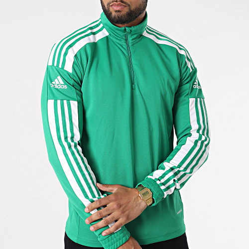 Sweat Col Zippé A Bandes GP6473 Vert
