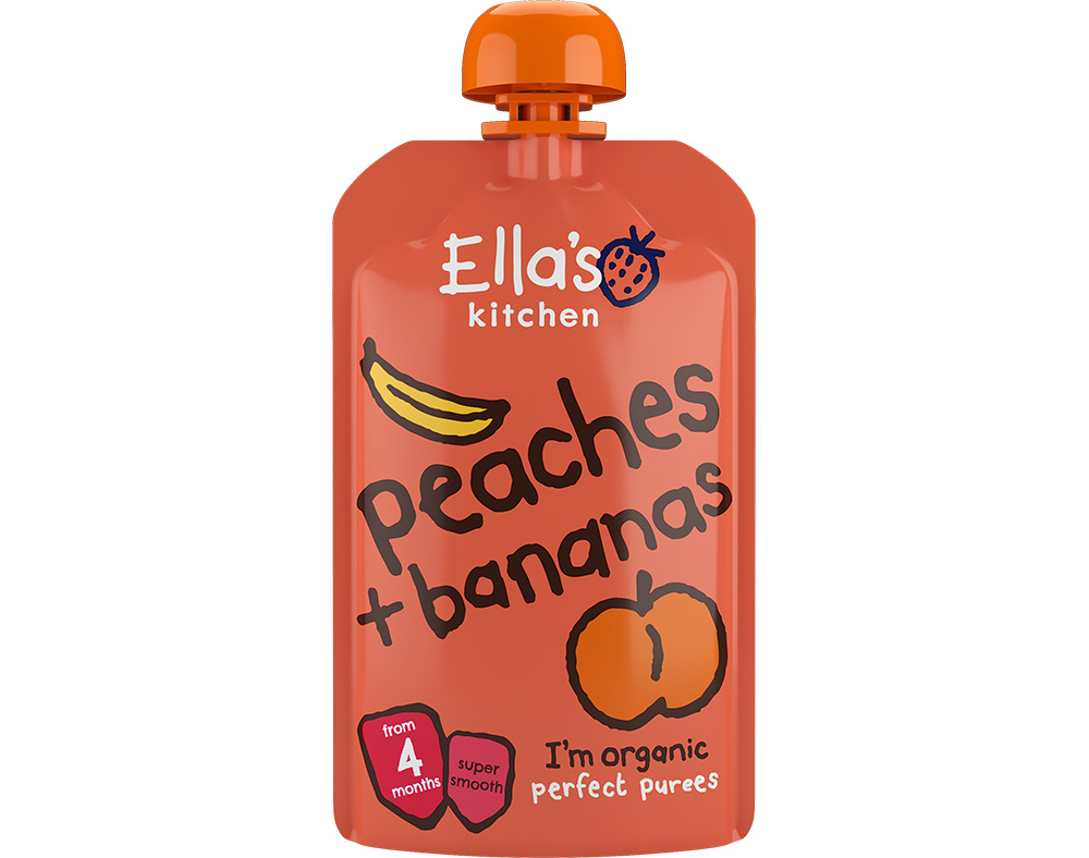 SAQUETA ELLA'S KITCHEN PÊSSEGO E BANANA 120GR