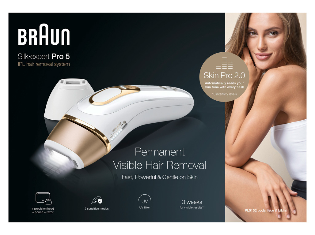 DEPILADORA DE LUZ PULSADA BRAUN SILK EXPERT S5 PL5152