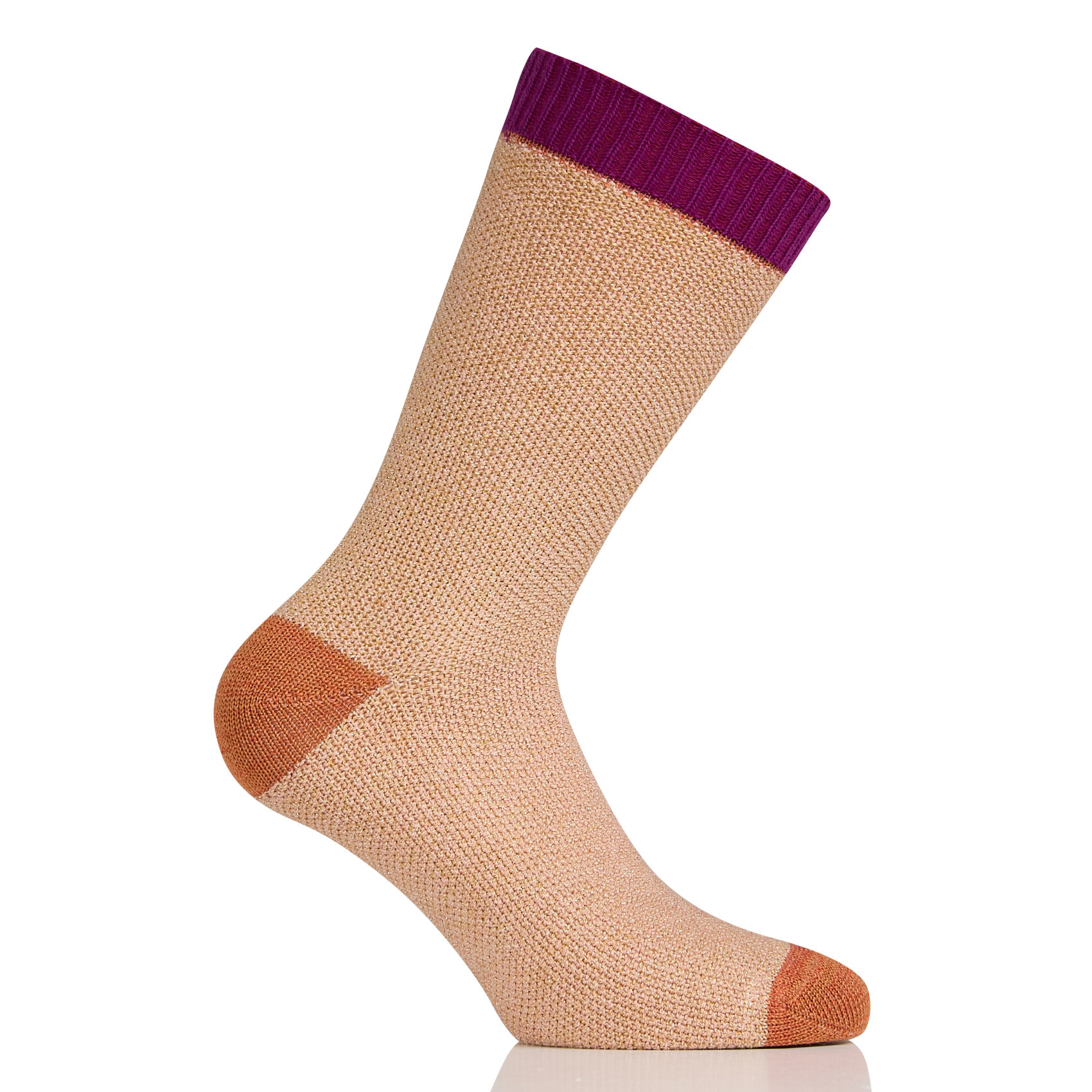 Chaussettes maillées en coton mélangé | Bleu
