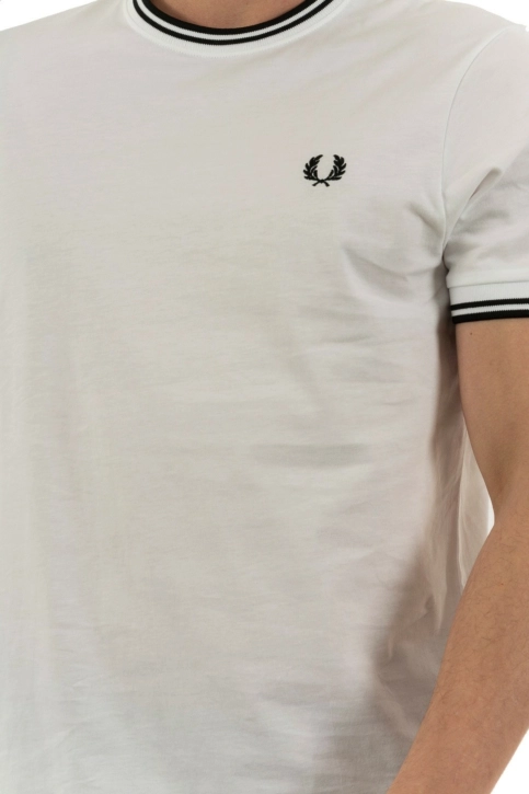 Tee shirt fred perry m1588 100 clasic white