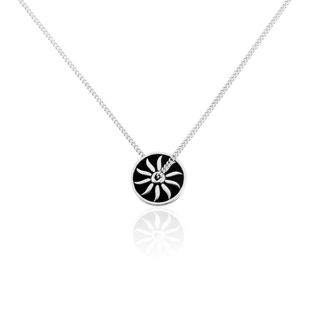 Collier Keenan Argent Blanc