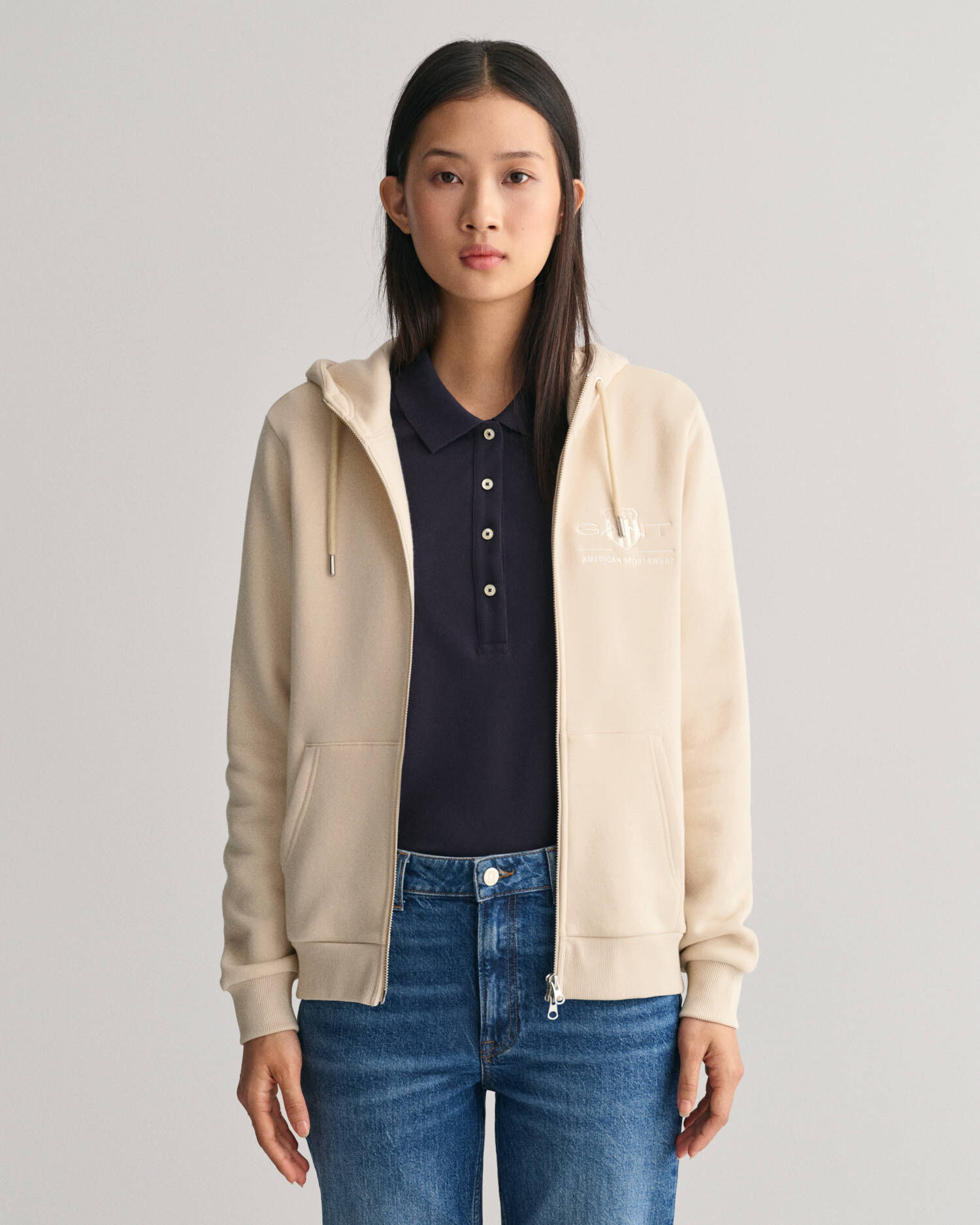 Gant| Damen Sweatjacke TONAL ARCHIVE SHIELD
