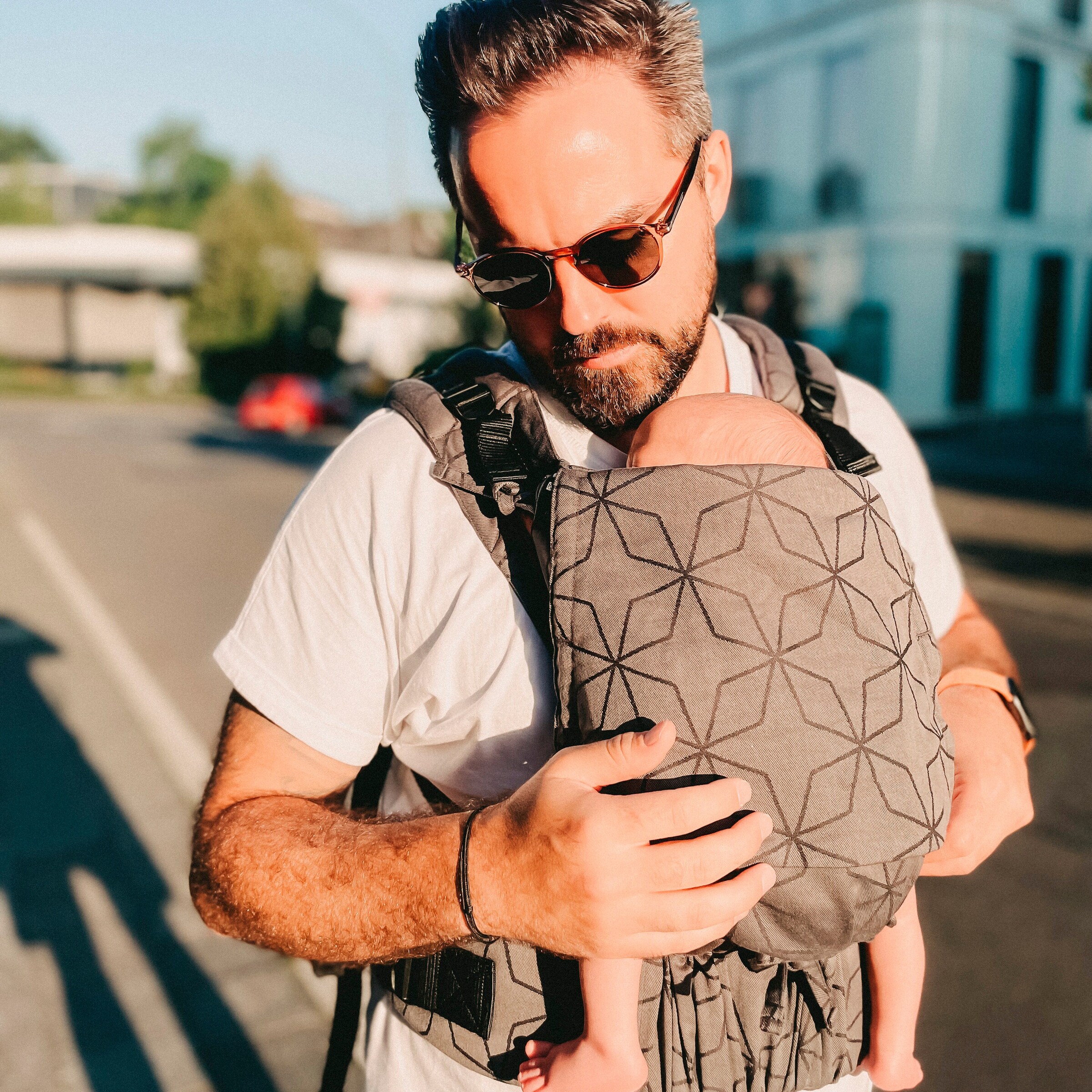 HOPPEDIZ® Babytrage Buckle Malmö stone