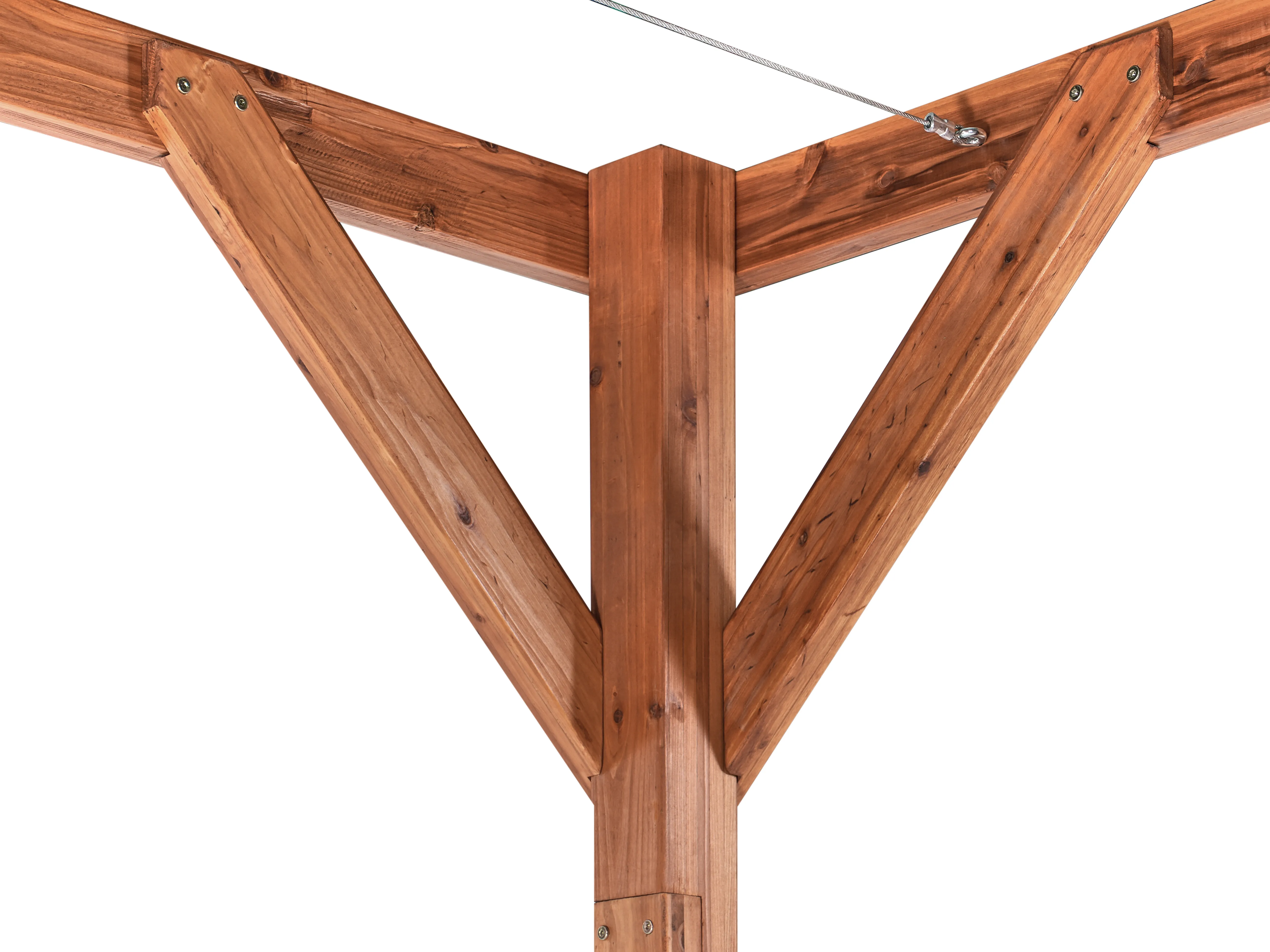 Paviljoen VILLAROSA Dennenhout 320 cm 380 cm Bruin/beige