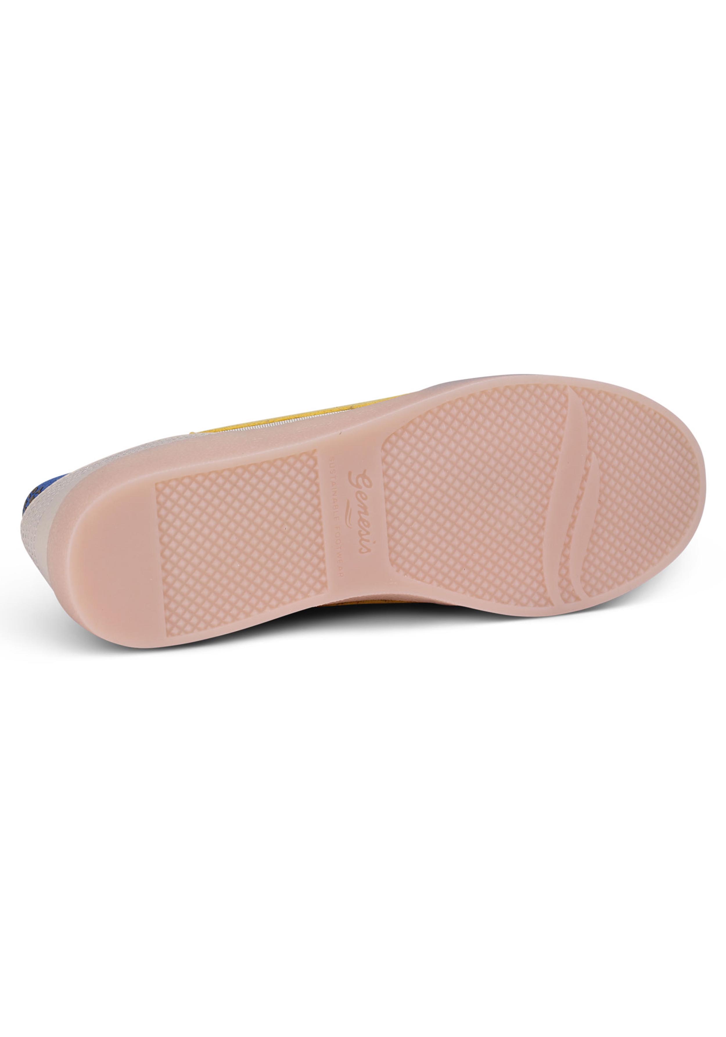 Genesis Sneaker G-Volley Mesh Light Brown/Creme/Yellow/Light Gum
