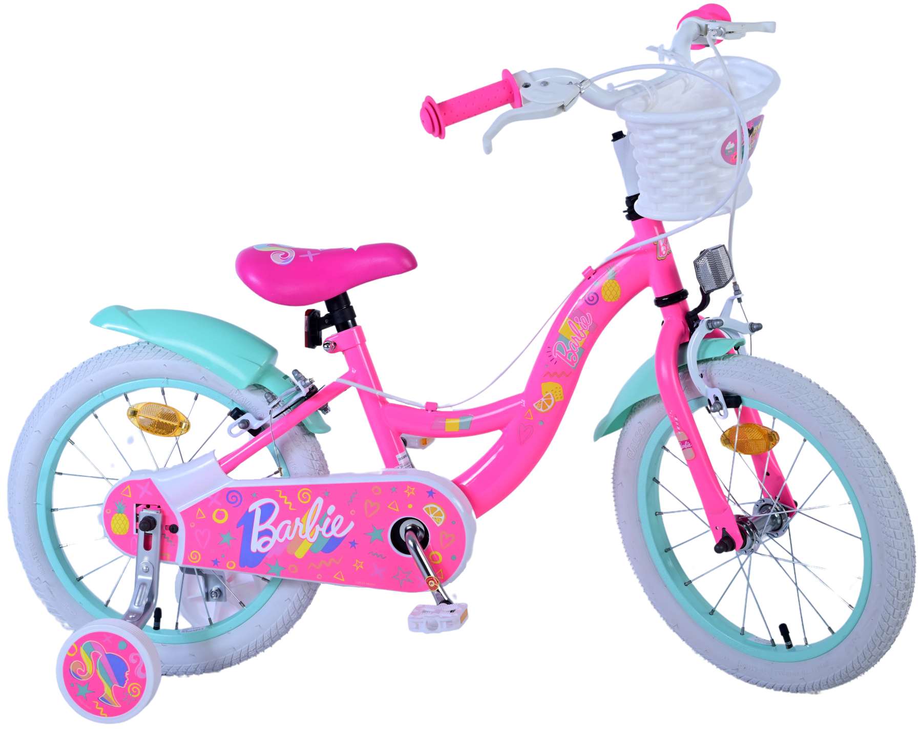 Kinderfahrrad Barbie für Mädchen Fahrrad in Rosa 16 Zoll Kinderrad