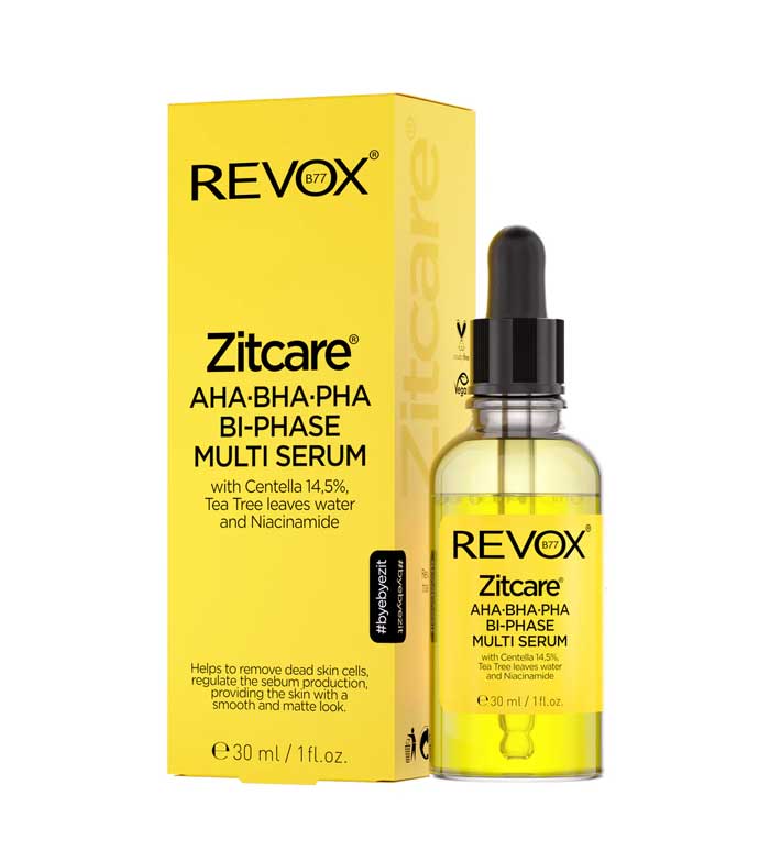 Revox - *Zitcare* - Soro bifásico AHA BHA PHA multifásico
