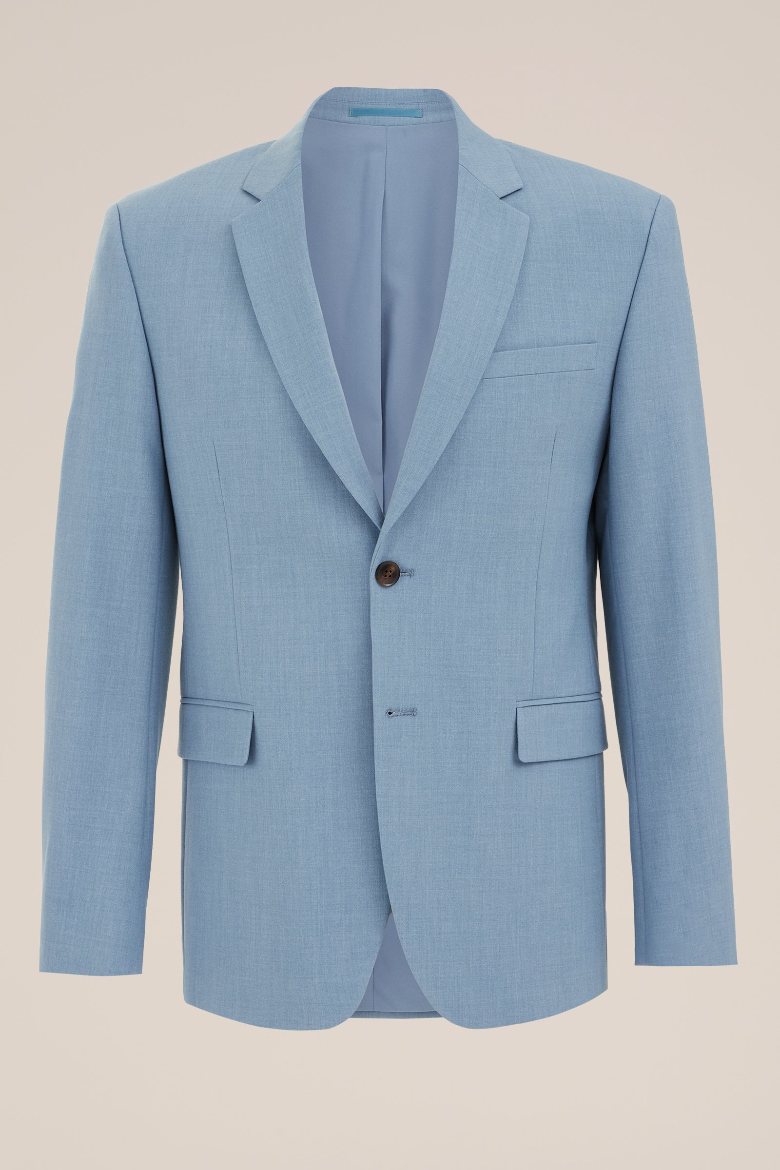 slim fit blazer Fundamentals Grijsblauw