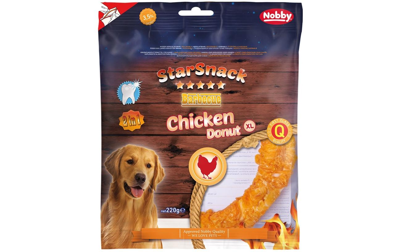 Kausnack StarSnack Barbecue Chicken Donut XL, 20 cm, 1 StückKauspass für Hunde