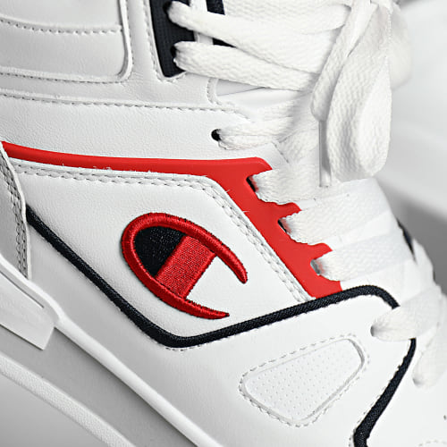 Baskets Montantes 3 Point Mid S22119 White Navy Red