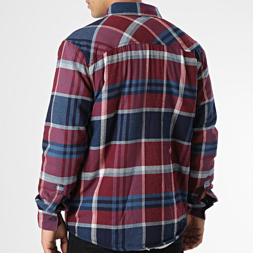 Surchemise A Carreaux Pokhara Bordeaux Bleu Marine