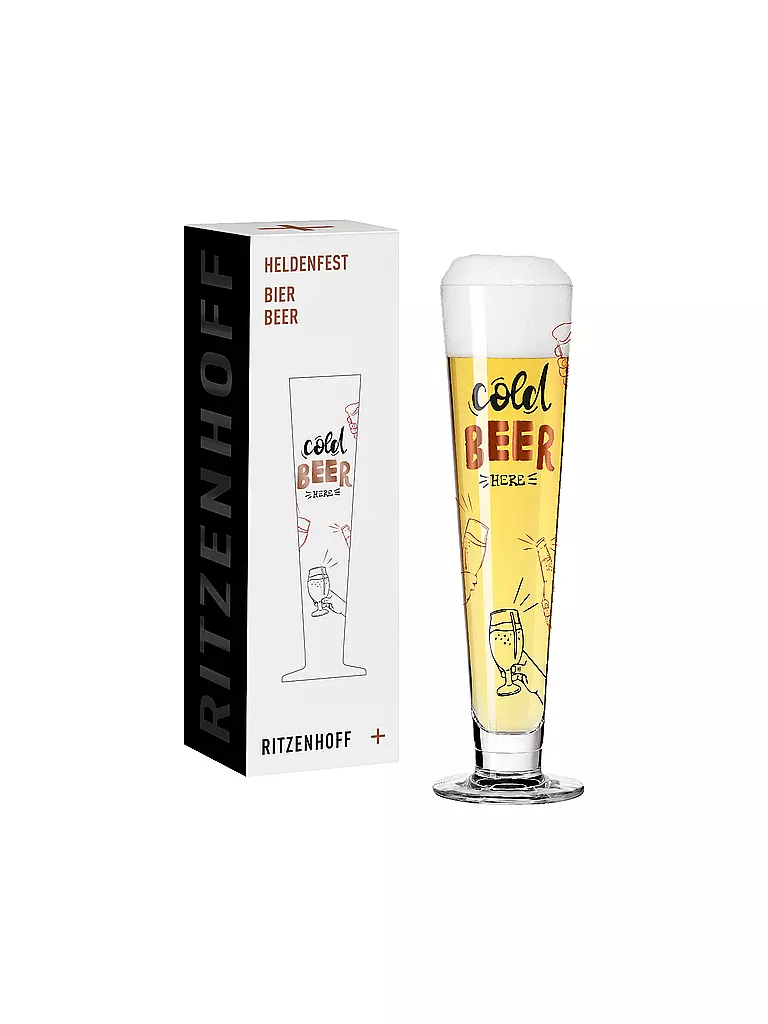 RITZENHOFF Bierglas HELDENFEST #16 Sprenger-Pieper bunt