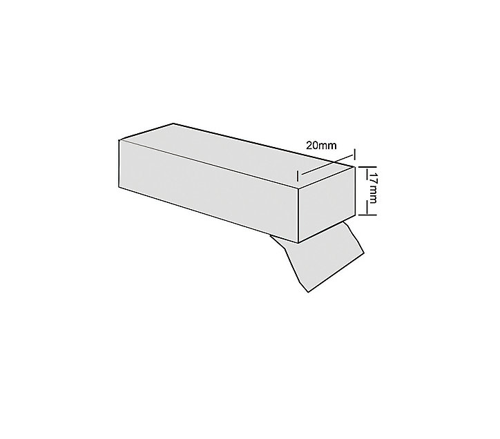 Bas de porte de garage mousse Diall gris 650 cm
