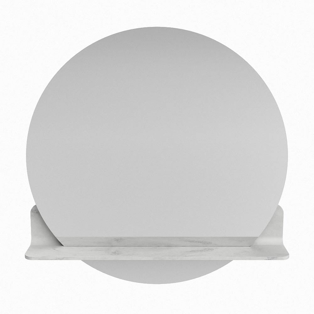Mondiaz Spot spiegel rond Ø70cm met planchet opalo