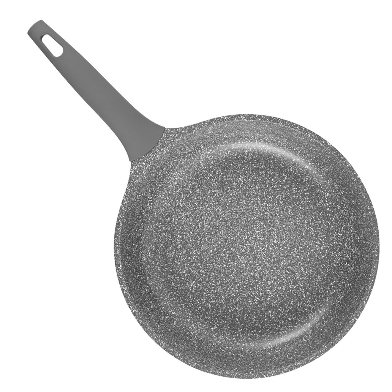 Kitchencook Poêle fonte d'aluminium induction effet pierre vertu p32tfi grise - D.32 cm
